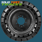 4 Solid Skid Steer Tires 10-16.5 / 10x16.5 - Severe Duty