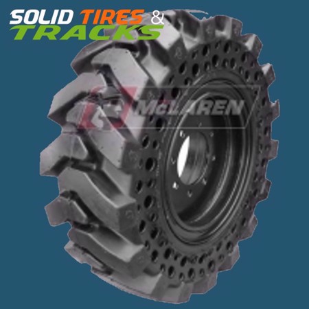 12.5x80-18 / 36.5x12-20 Backhoe Solid Rubber NuAir DT Tire - Heavy Duty