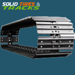 400mm Excavator Steel Tracks with Grouser Shoes x 39 links - Heavy Duty